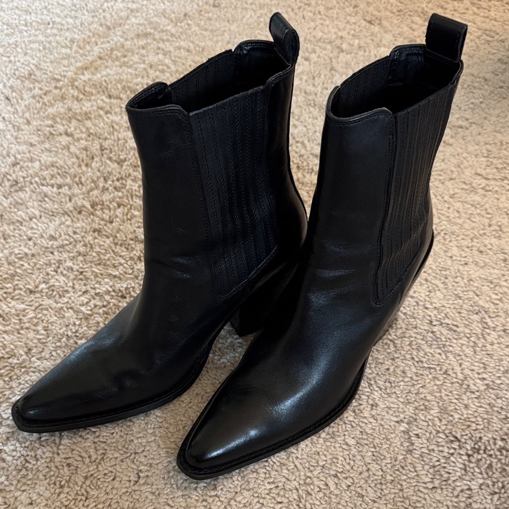 Black ankle boots